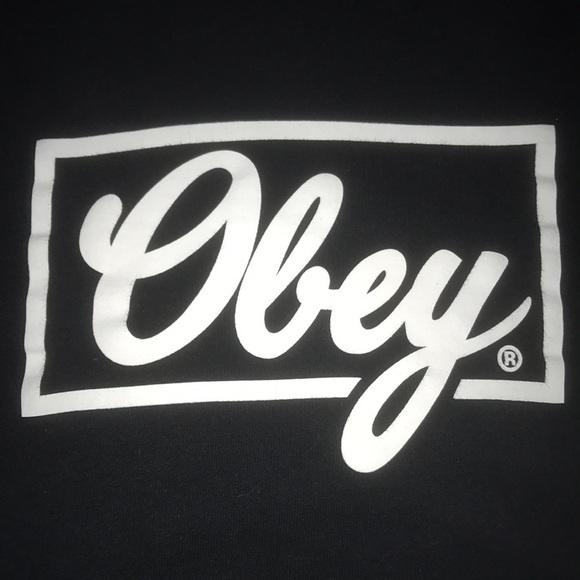 OBEY propaganda #89 hoodie sweatshirt pouch pocket drawstring hood size M - Picture 3 of 10